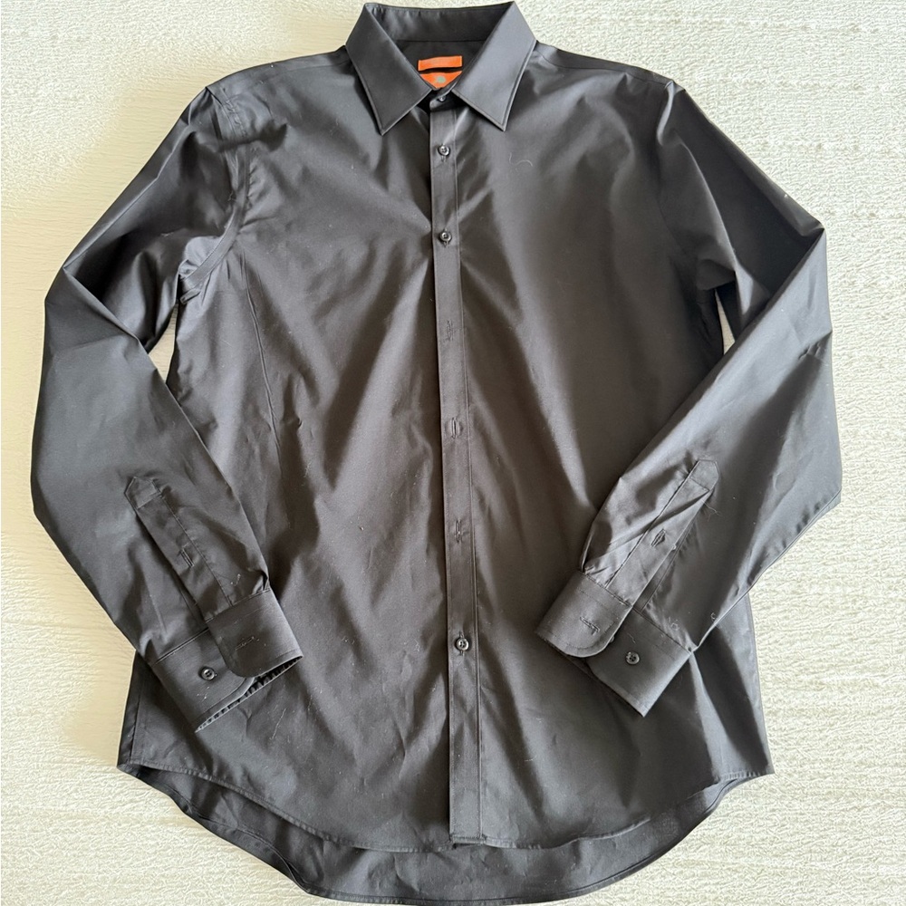 Egara Black Dress Shirt Classic Elegance